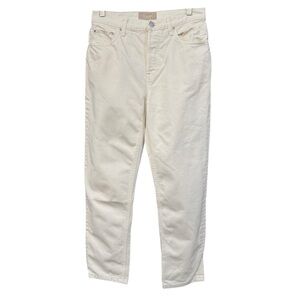 Everlane The Cheeky Jean Off White Button Fly Straight Leg Women’s Size 27